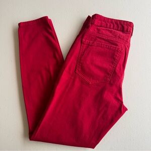 Women’s Zara Vibrant Red Skinny Jeans